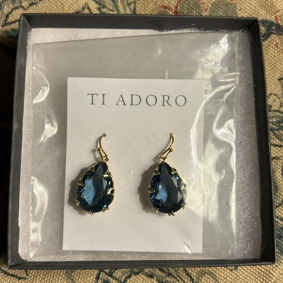 Ti Adoro Blue Lennon Drop Earrings - Picture 4 of 8